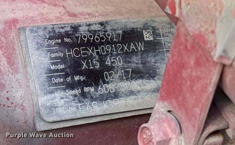 image for item EE3413 2018 Peterbilt 567 semi truck