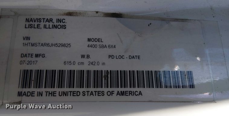 image for item EE5041 2018 International 4400 refrigerated truck