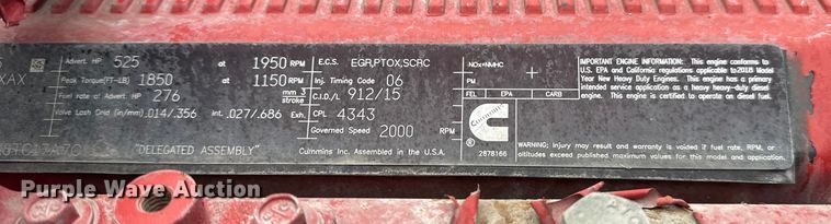 image for item EG1782 2019 Peterbilt 389 semi truck