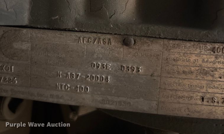 image for item EJ7768 1980 Cummins engine