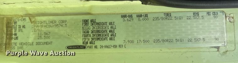 image for item EP0991 1998 Freightliner FL60 rollback truck