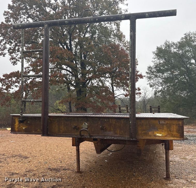 image for item ET7319 1995 Shop built drop deck equipment trailer