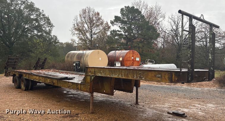 image for item ET7319 1995 Shop built drop deck equipment trailer