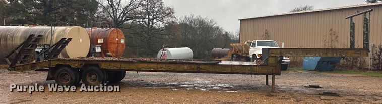 image for item ET7319 1995 Shop built drop deck equipment trailer