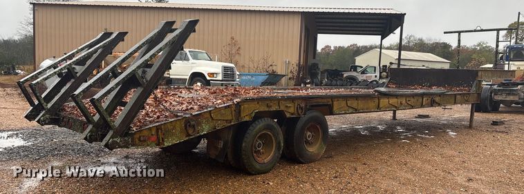 image for item ET7319 1995 Shop built drop deck equipment trailer