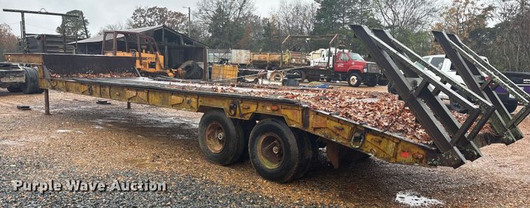 image for item ET7319 1995 Shop built drop deck equipment trailer