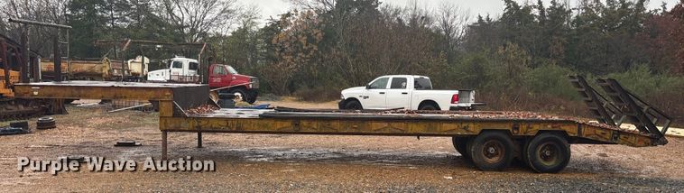 image for item ET7319 1995 Shop built drop deck equipment trailer