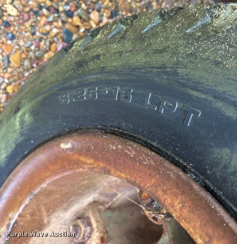 image for item ET7319 1995 Shop built drop deck equipment trailer