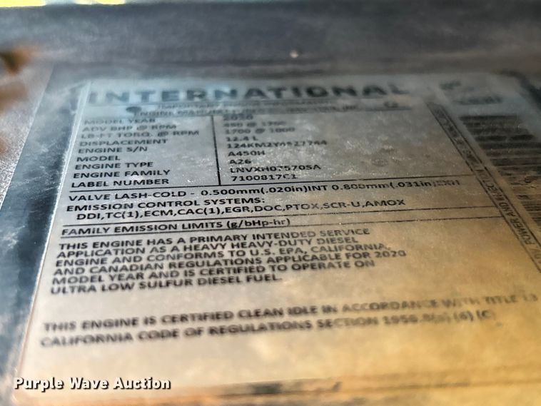 image for item EU2209 2021 International LT625 semi truck