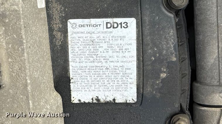 image for item EU5194 2021 Freightliner Cascadia 126 semi truck