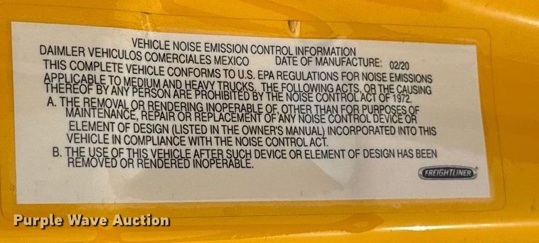 image for item EU5194 2021 Freightliner Cascadia 126 semi truck