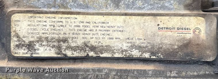 image for item EU5457 2007 Freightliner CST120 semi truck