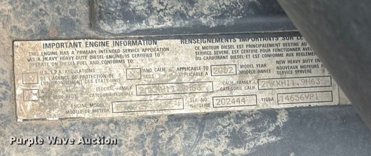 image for item EU5477 2003 Mack CH600 semi truck