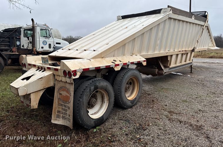 image for item EU5478 2016 CTS BDT-40 bottom dump trailer