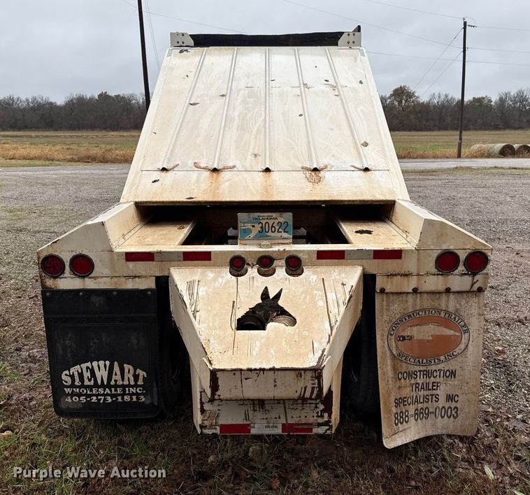 image for item EU5478 2016 CTS BDT-40 bottom dump trailer