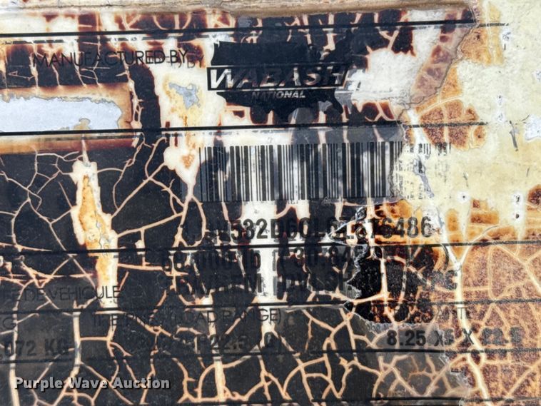 image for item EU6401 2012 Wabash dry van trailer