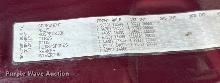 image for item EU6409 2011 Freightliner Cascadia semi truck