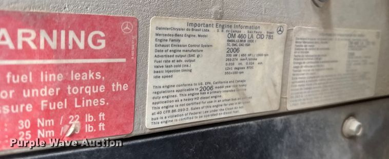 image for item EU6459 2007 Sterling L-Line semi truck