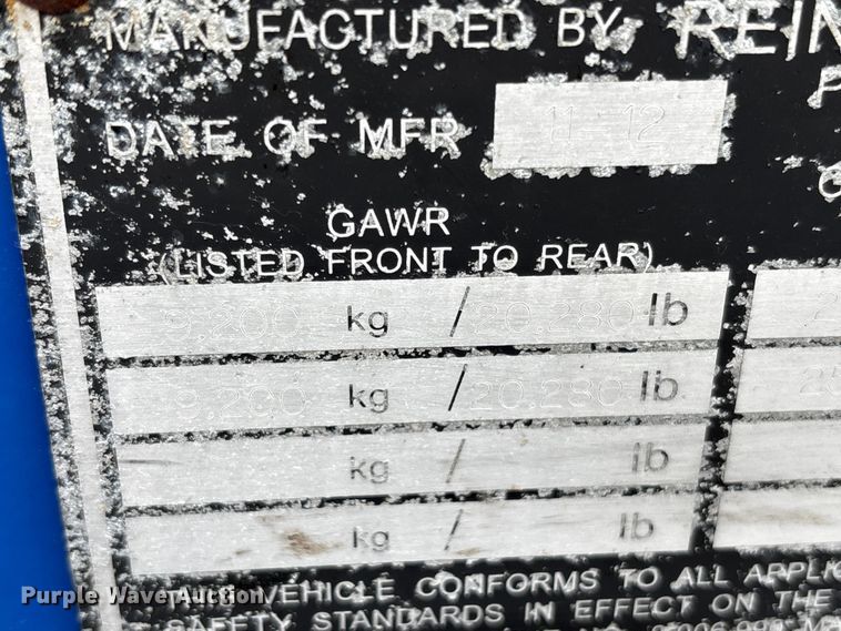 image for item EU8536 2013 Reinke container trailer