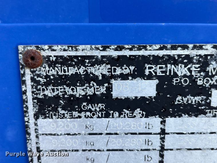 image for item EU8552 2013 Reinke container trailer