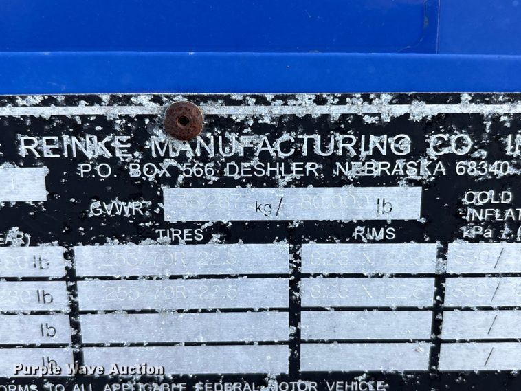 image for item EU8552 2013 Reinke container trailer