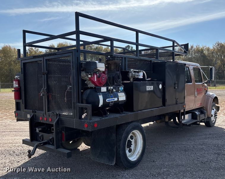 image for item EV3320 1998 International 4700 Low Profile Crew Cab utility / service truck