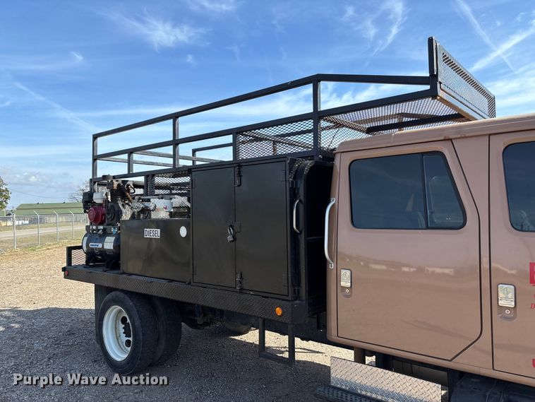 image for item EV3320 1998 International 4700 Low Profile Crew Cab utility / service truck