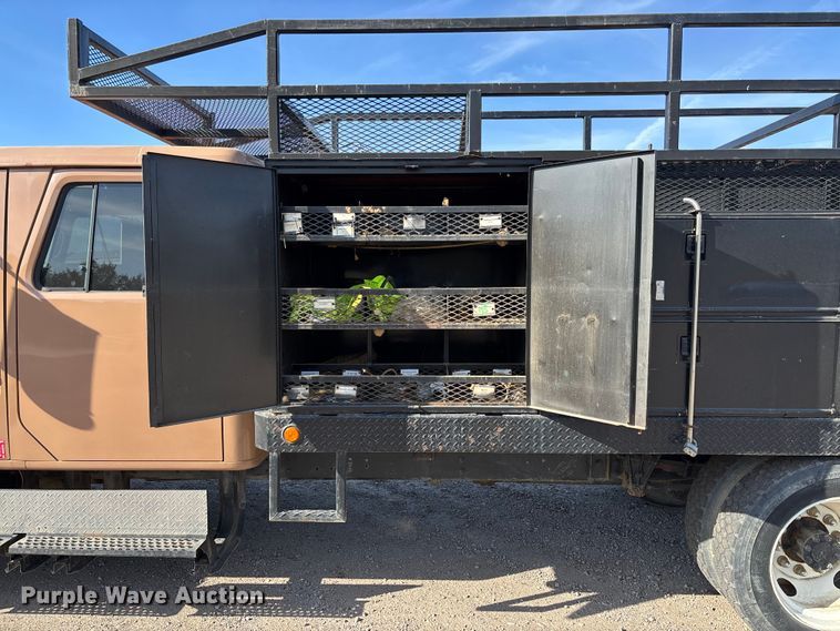 image for item EV3320 1998 International 4700 Low Profile Crew Cab utility / service truck