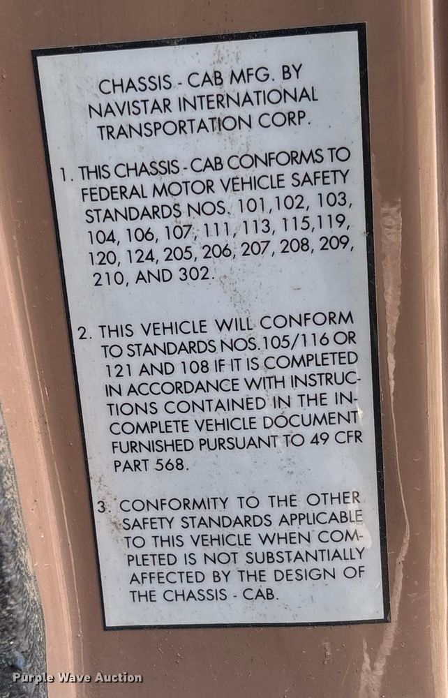 image for item EV3320 1998 International 4700 Low Profile Crew Cab utility / service truck