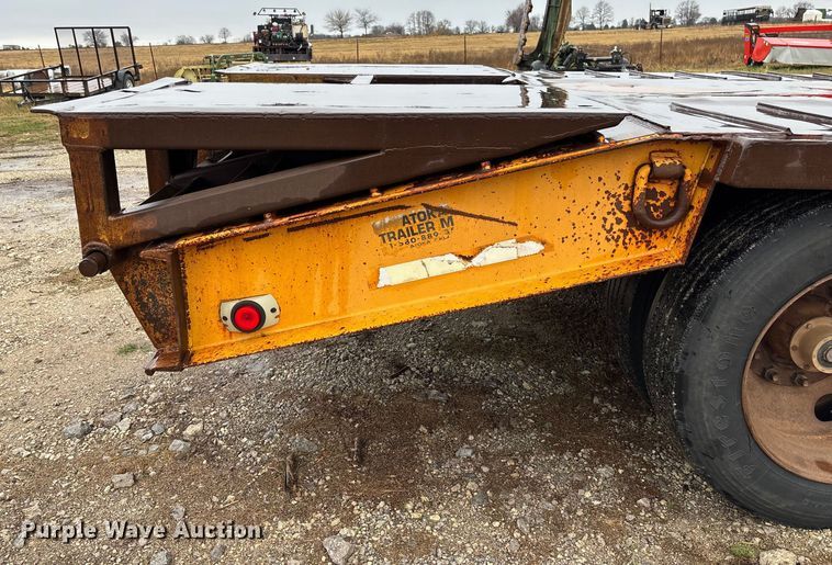 image for item EV3356 2000 ATOK lowboy equipment trailer
