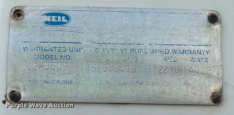 image for item EV3379 2010 Autocar Xpeditor refuse truck