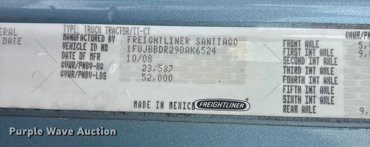 image for item FG1503 2009 Freightliner CST120 semi truck