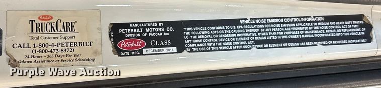 image for item FI1514 2015 Peterbilt 567 dump truck