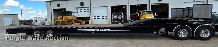 image for item FI1520 2014 Trail-Eze TE80HT drop deck hydraulic tail equipment trailer