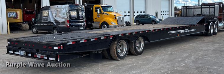 image for item FI1520 2014 Trail-Eze TE80HT drop deck hydraulic tail equipment trailer