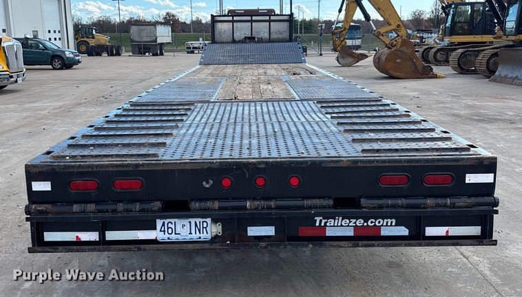 image for item FI1520 2014 Trail-Eze TE80HT drop deck hydraulic tail equipment trailer