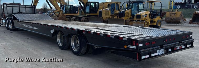 image for item FI1520 2014 Trail-Eze TE80HT drop deck hydraulic tail equipment trailer