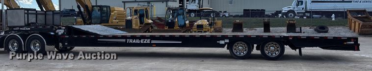 image for item FI1520 2014 Trail-Eze TE80HT drop deck hydraulic tail equipment trailer
