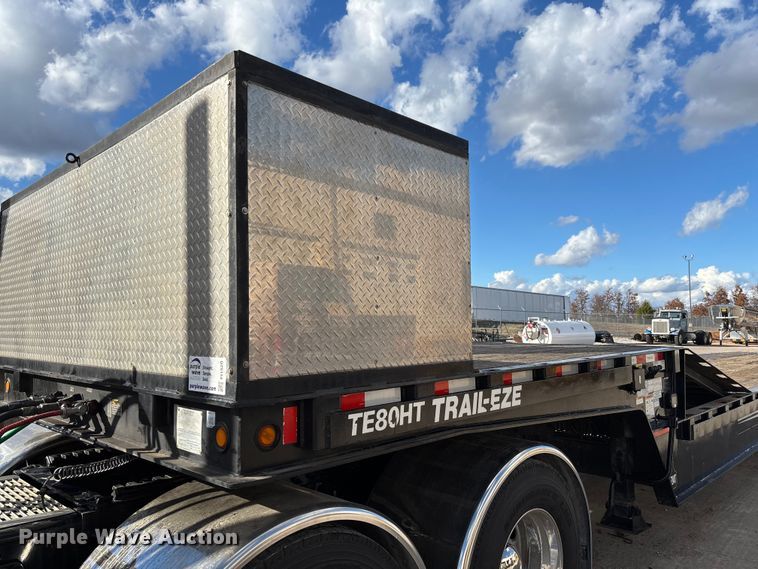 image for item FI1520 2014 Trail-Eze TE80HT drop deck hydraulic tail equipment trailer