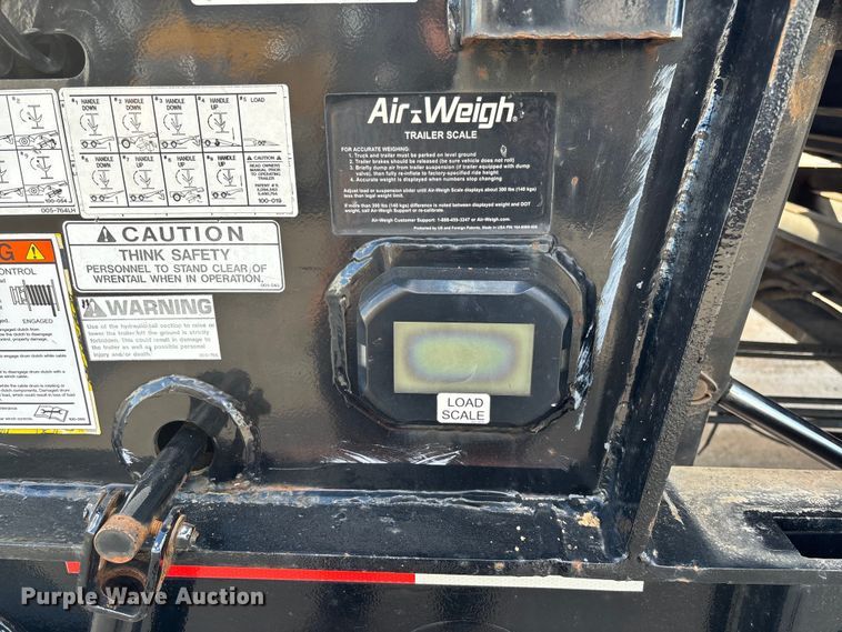 image for item FI1520 2014 Trail-Eze TE80HT drop deck hydraulic tail equipment trailer