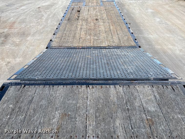 image for item FI1520 2014 Trail-Eze TE80HT drop deck hydraulic tail equipment trailer