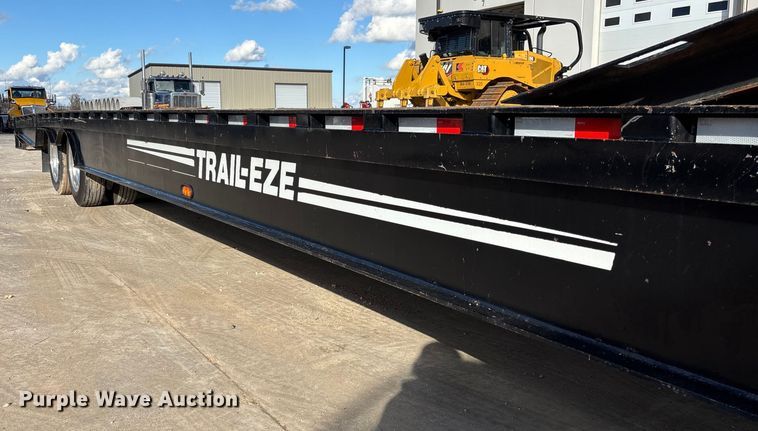 image for item FI1520 2014 Trail-Eze TE80HT drop deck hydraulic tail equipment trailer