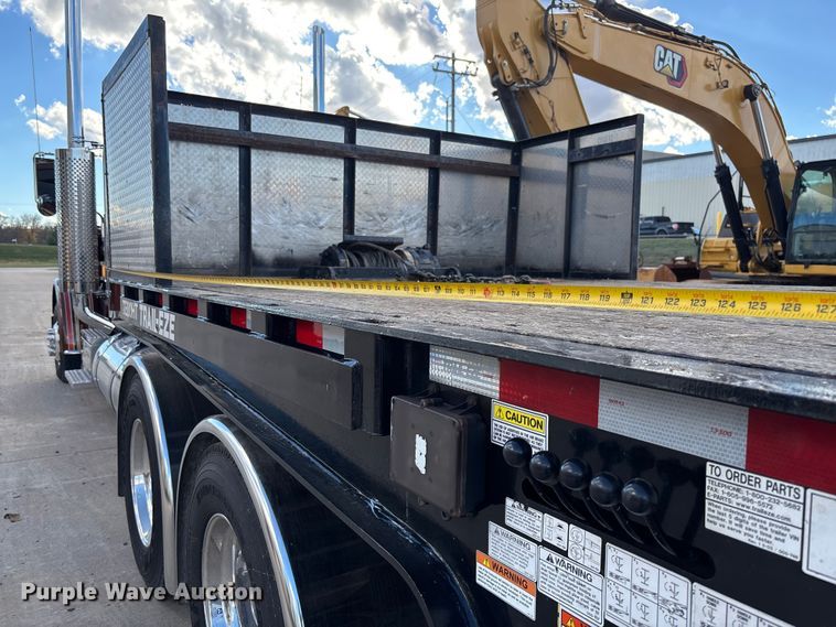 image for item FI1520 2014 Trail-Eze TE80HT drop deck hydraulic tail equipment trailer