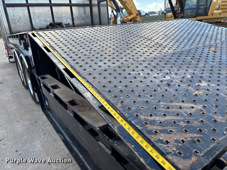 image for item FI1520 2014 Trail-Eze TE80HT drop deck hydraulic tail equipment trailer