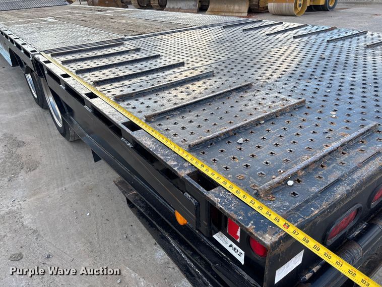 image for item FI1520 2014 Trail-Eze TE80HT drop deck hydraulic tail equipment trailer