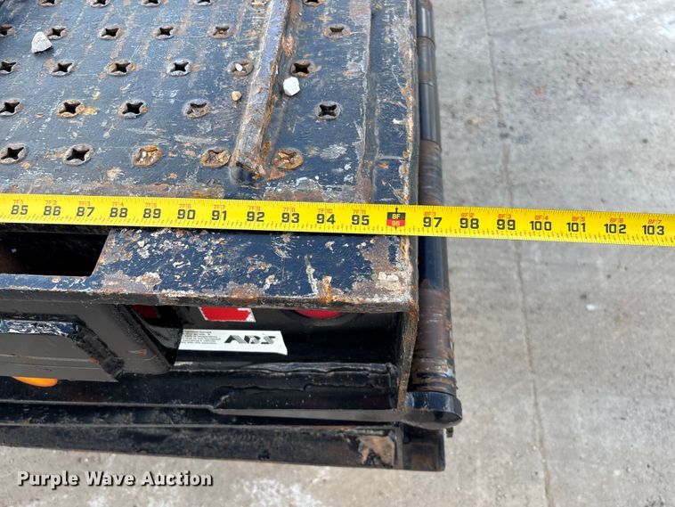 image for item FI1520 2014 Trail-Eze TE80HT drop deck hydraulic tail equipment trailer