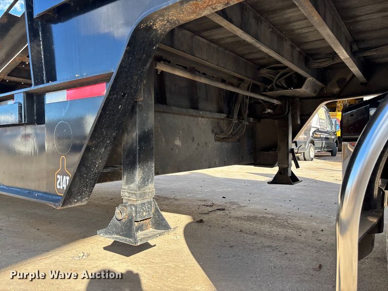 image for item FI1520 2014 Trail-Eze TE80HT drop deck hydraulic tail equipment trailer