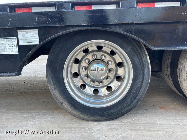 image for item FI1520 2014 Trail-Eze TE80HT drop deck hydraulic tail equipment trailer