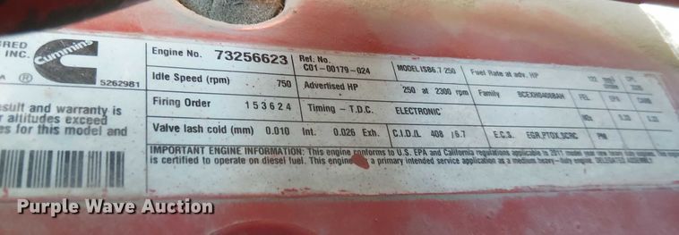 image for item FK0726 2012 Freightliner Business Class M2 truck cab and chassis