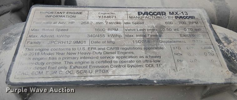 image for item FK0777 2019 Kenworth T880 semi truck